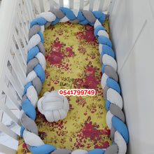 Load image into Gallery viewer, Cot Bumper (Spiral Cot Bumper / Beaded Bumper With Ball) 350cm

