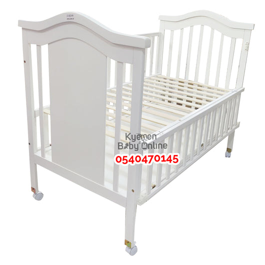 Baby Wooden Cot With Drawer (EL-13) Baby Bed / Baby Crib