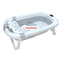 Load image into Gallery viewer, Baby Foldable Bath Tub With Thermometer
