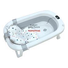 Load image into Gallery viewer, Baby Foldable Bath Tub With Thermometer
