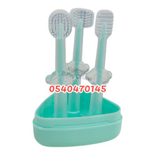 Load image into Gallery viewer, Baby Silicone Toothbrush Set (Dr Annie’s) 3pcs - Kyemen Baby Online
