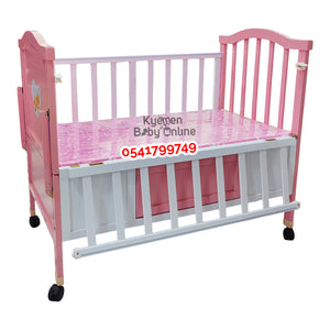 2 In 1 Baby Wooden Cot With Drawer (AY 828) Baby Bed / Baby Crib