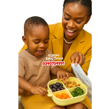 Load image into Gallery viewer, Baby Silicone Suction Plate With Lid (Dr Annie's) - Kyemen Baby Online
