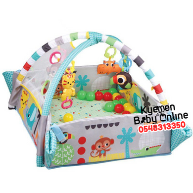 Baby Play Mat With Toys (Activity Gym & Ball Pit With 30 Balls) Large - Kyemen Baby Online
