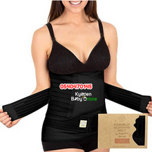 Load image into Gallery viewer, 3 In 1 Postpartum Recovery Belt / Maternity Corset / Belly Band (Black) - Kyemen Baby Online
