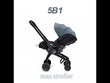 Load and play video in Gallery viewer, Baby Stroller (3 In 1 Kidilo Max Car Seat / Car Seat Carrier / Stroller)
