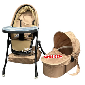 3 In 1 Baby High Chair (Kidilo High Chair Stroller And Bassinet) MY0010