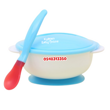 Load image into Gallery viewer, Baby Suction Bowl With Spoon And Lid TW08 (Dr Annie's) - Kyemen Baby Online
