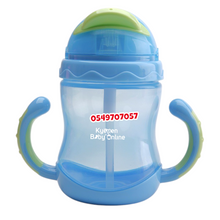 Load image into Gallery viewer, Baby Sippy Cup With Straw And Handle (Dr.Annie's) Flip 'n' Sip - Kyemen Baby Online
