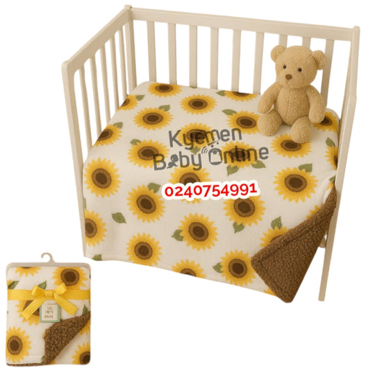 Baby Blanket (Hudson Baby) Sunflower - Kyemen Baby Online