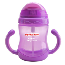 Load image into Gallery viewer, Baby Sippy Cup With Straw And Handle (Dr.Annie's) Flip 'n' Sip - Kyemen Baby Online
