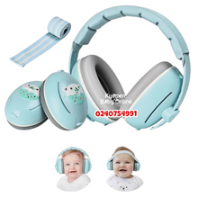Load image into Gallery viewer, 2 In 1 Baby Ear Muffs / Noise Protection - Kyemen Baby Online
