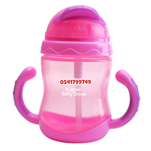 Load image into Gallery viewer, Baby Sippy Cup With Straw And Handle (Dr.Annie's) Flip 'n' Sip - Kyemen Baby Online
