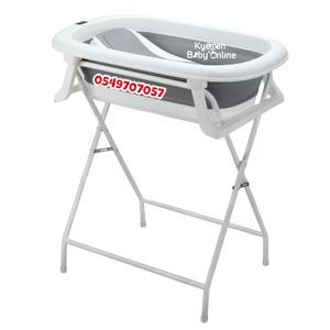 Baby Foldable Bath Tub Set With Stand