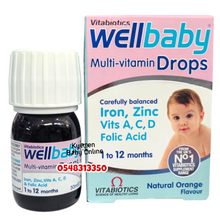 Load image into Gallery viewer, WellBaby Multi-Vitamin Drops 30ml - Kyemen Baby Online
