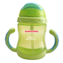 Load image into Gallery viewer, Baby Sippy Cup With Straw And Handle (Dr.Annie's) Flip 'n' Sip - Kyemen Baby Online
