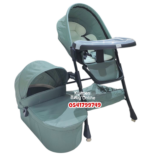 3 In 1 Baby High Chair (Kidilo High Chair Stroller And Bassinet) MY0010