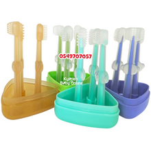 Load image into Gallery viewer, Baby Silicone Toothbrush Set (Dr Annie’s) 3pcs - Kyemen Baby Online
