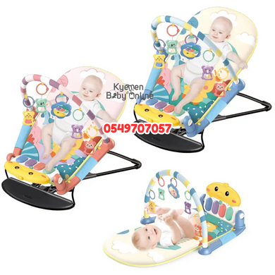 2 In 1 Baby Play Mat With Toys / Play Mat Gym Cradle (Piano Play Gym) - Kyemen Baby Online