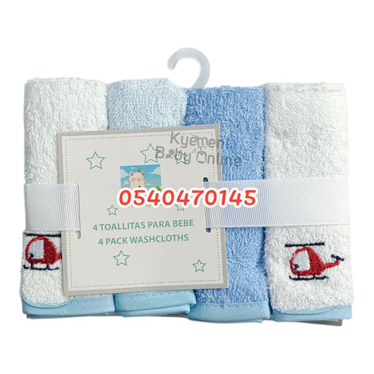 Baby Mouth Towel / Washcloth / Baby Towels (Alpaca Baby) 4pcs - Kyemen Baby Online