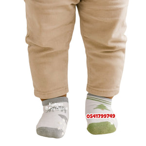 Baby Socks 3 Pairs (Hudson Baby) Elephant 0-9M - Kyemen Baby Online