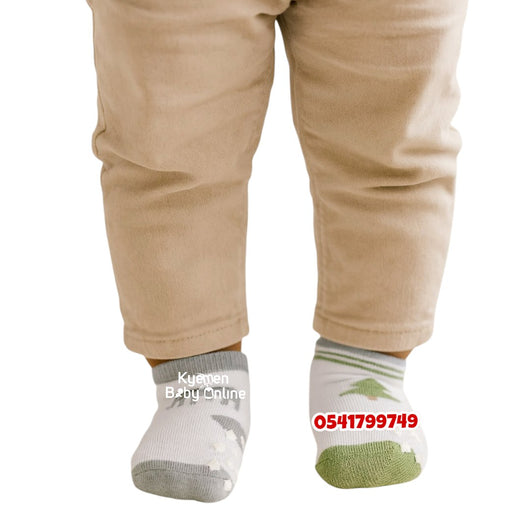 Baby Socks 3 Pairs (Hudson Baby) Elephant 0-9M - Kyemen Baby Online
