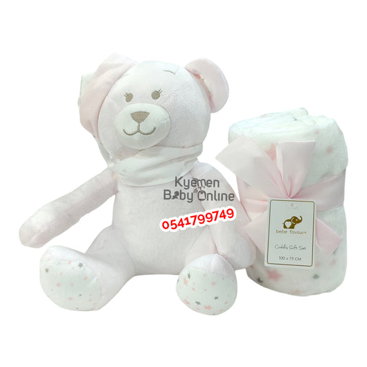 Baby Blanket (Cuddly) Gift Set With Toy - Kyemen Baby Online