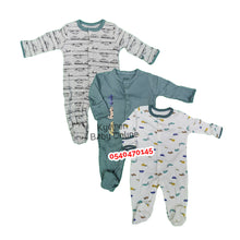 Load image into Gallery viewer, Baby Sleep Suit / Sleep Wear / Overall (Mamas And Papas 3Pcs)  3-6 Months. - Kyemen Baby Online
