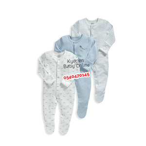 Baby Sleep Suit / Sleep Wear / Overall (Mamas And Papas 3Pcs)  3-6 Months. - Kyemen Baby Online