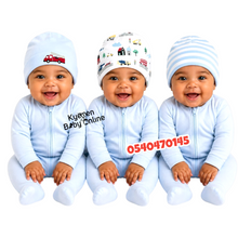 Load image into Gallery viewer, Baby Hat 3Pcs (Hudson Baby Truck) 0-6m - Kyemen Baby Online
