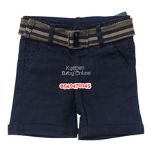 Load image into Gallery viewer, Baby Boy Shorts With Belt (Riddles) - Kyemen Baby Online
