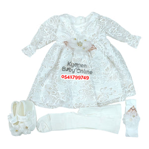 Baby Girl Christening Dress (0-6m) PinkyDolls
