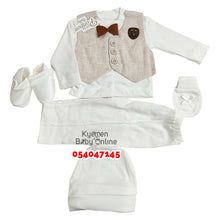 Load image into Gallery viewer, Baby Boy Christening Top And Down (Petite Ponpon) 0-5Months (A)
