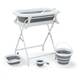 Load image into Gallery viewer, Baby Foldable Bath Tub Set With Stand - Kyemen Baby Online
