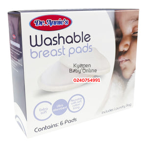 Washable Breast Pad (Dr. Annie's) 6pcs - Kyemen Baby Online
