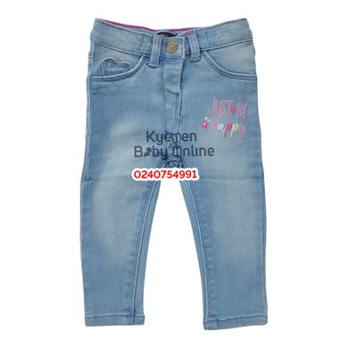 Baby Girl Jeans (Happy)6-9 Months - Kyemen Baby Online