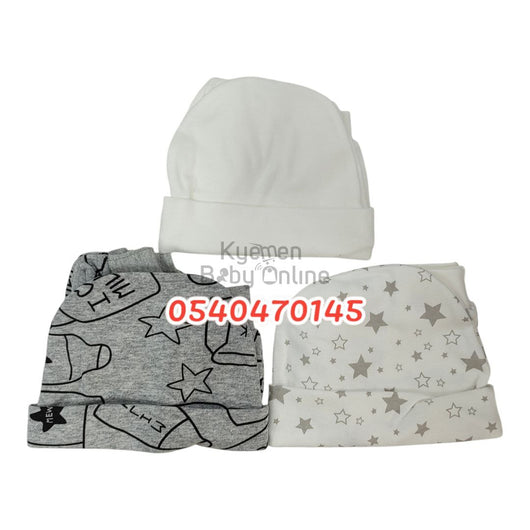 Baby Hat, Socks And Mittens (3 Pcs) - Kyemen Baby Online
