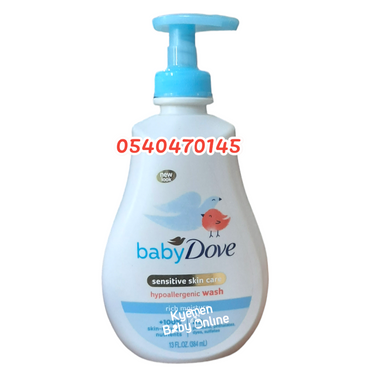 Dove Baby Sensitive Skin Care (Hypoallergenic wash) 384ml - Kyemen Baby Online