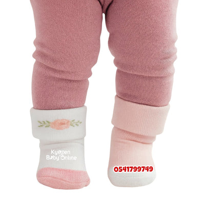 Baby Socks 3 Pairs (Hudson Baby) Flowers - Kyemen Baby Online