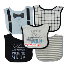 Load image into Gallery viewer, Baby Bib 5pcs (Little Treasure) Ladies Man - Kyemen Baby Online
