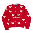 Load image into Gallery viewer, Baby Sweater/ Cardigan (Red With white Heart)
