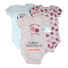 Load image into Gallery viewer, Baby Bodysuit (3Pcs) Sweet Mommy (3-6M) - Kyemen Baby Online
