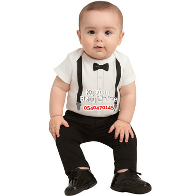 Baby Bodysuit with Pant And Shoe( Hudson Baby) 3-6Months - Kyemen Baby Online