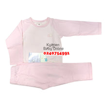 Load image into Gallery viewer, Baby Pant With Long Sleeves Top (Pyjamas) Pink
