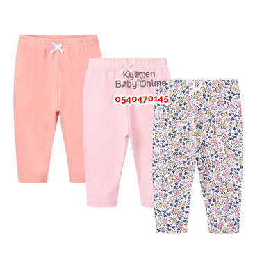 Baby Pants / Trousers (Hudson Baby - Floral) 3 Pairs - Kyemen Baby Online