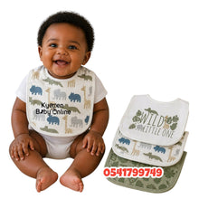 Load image into Gallery viewer, Baby Bib (Little) Wild 3Pcs - Kyemen Baby Online
