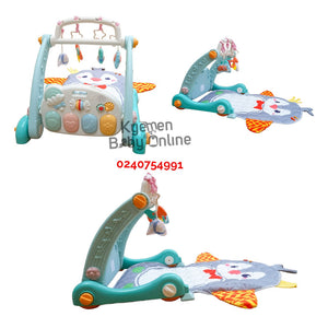 Baby Push Walker With Play Mat And Toys  (Piano Play Mat) - Kyemen Baby Online