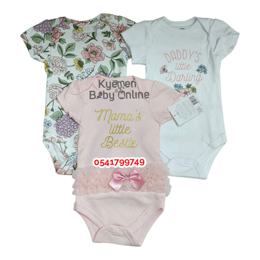 Baby Bodysuit (3Pcs) Bestie - Kyemen Baby Online