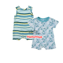 Load image into Gallery viewer, Baby Boy Romper 2Pcs ( Whalley)

