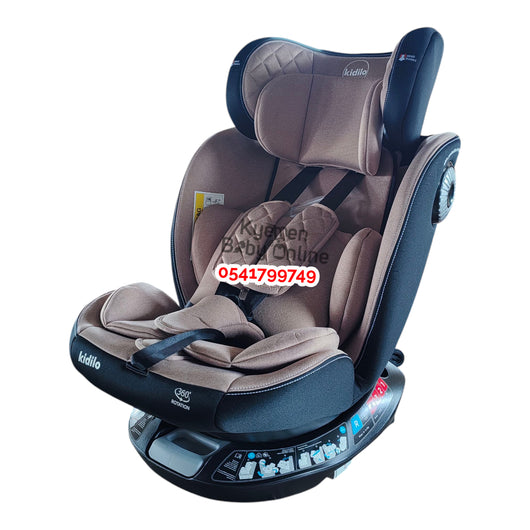 Baby Car Seat (Kidilo 360° Rotation G406) Khaki